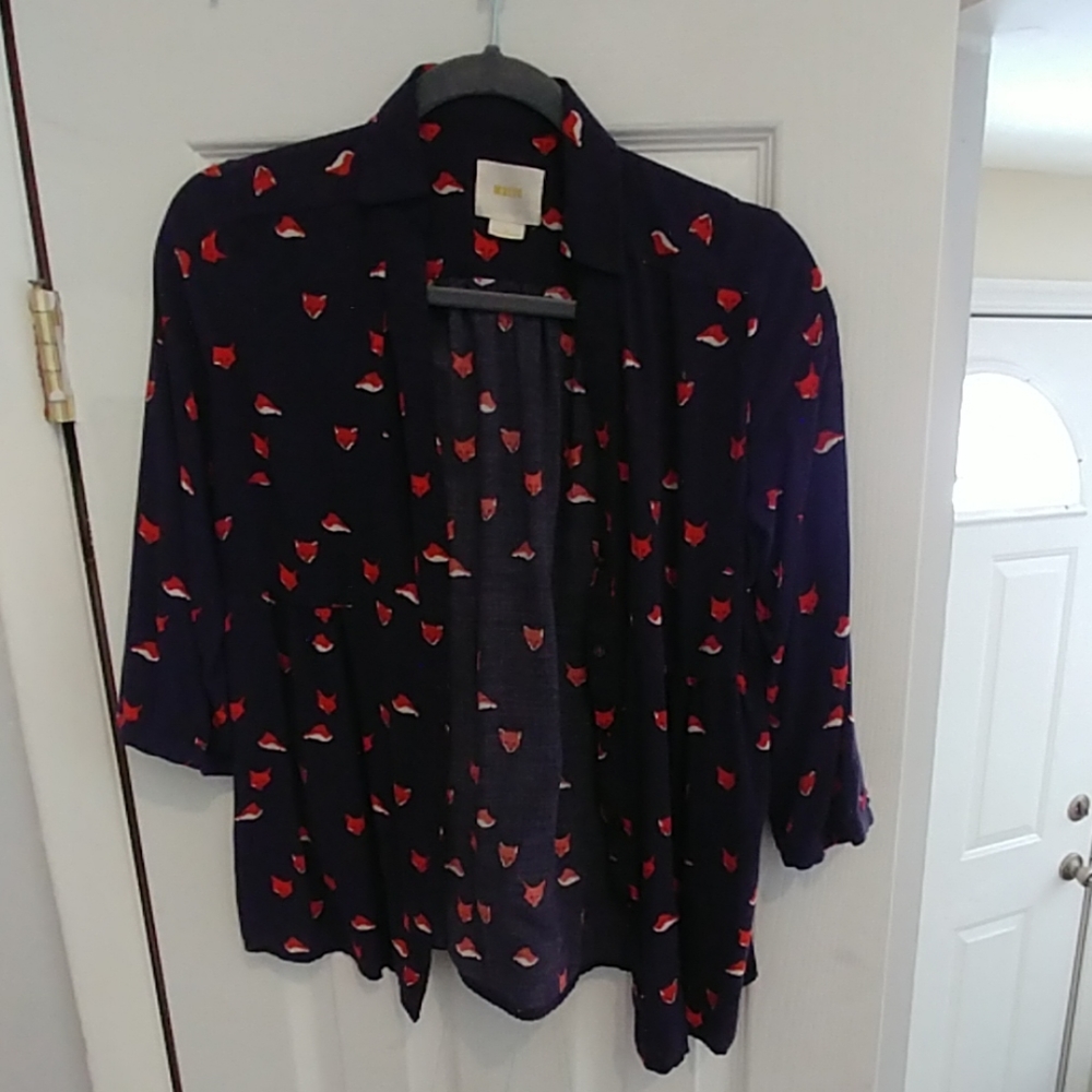 Anthropologie Maeve Fox Blouse